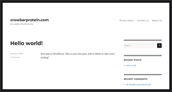 Desktop Screenshot of crowbarprotein.com