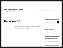 Tablet Screenshot of crowbarprotein.com